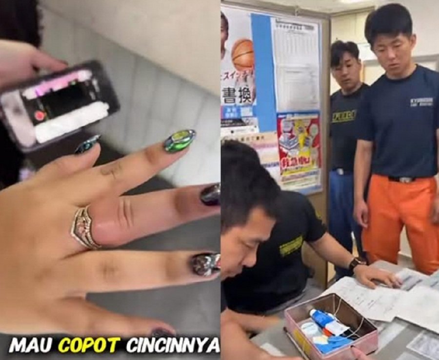 Momen Anak Eko Patrio Minta Tolong Damkar Jepang Gegara Cincin Nyangkut